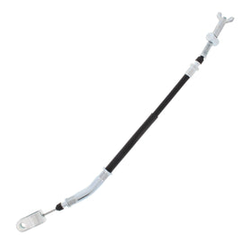 All Balls rear brake cable 24-54053 for motorcycle, showing black control cable with metal fittings and protective housing.
