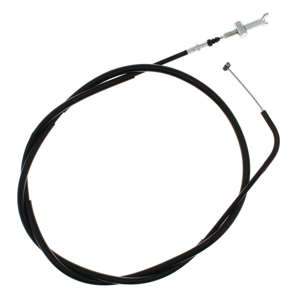 All Balls rear hand brake cable 24-54061 for motorcycle, showing the cable and hydraulic control line with metal fittings.
