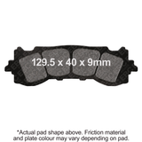 EBC Motorcycle Brakes - Brake Pads Fa717hh Double-H Sintered - 15-717H
