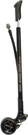 KYB air fork pump for Kawasaki and Honda motorcycle forks, model 138-9102, shown attached to motorcycle suspension components.