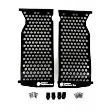 Load image into Gallery viewer, Enduro Engineering radiator guards for Yamaha motorcycle, showing black metal protection braces with mounting points.