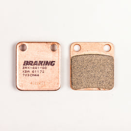 Braking Sport Sintered Brake Pad Set 31-703 by Braking, showing metallic brake pads with detailed surface texture.