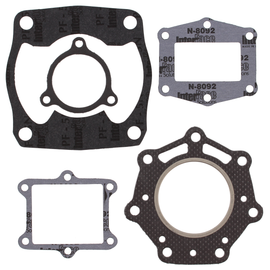 Vertex Top End Gaskets 681-0251 set showing detailed rubber seals and gasket components for engine top end sealing.