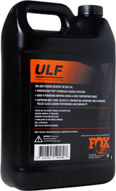 FOX Racing Suspension Ulf Oil 5wt in a 1-gallon container, designed for motorcycle and off-road suspension systems.