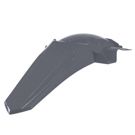 Polisport Plastics rear fender for Honda 64-868604, black plastic motorcycle or dirt bike accessory, shown from side view.
