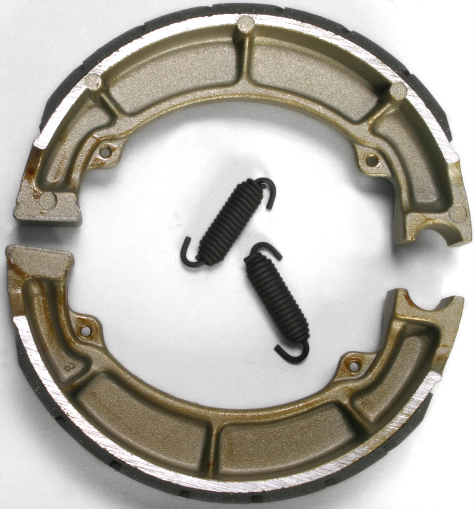 EBC Motorcycle Brakes Brake Shoes with grooved design, 706g, for enhanced stopping power and durability in motorcycle braking systems.