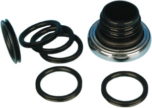 James Gasket fuel cap O-ring gasket for FXR Softail Sportster, 10-pack, black rubber seal for motorcycle fuel tanks.