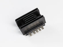 Load image into Gallery viewer, Ricks Motorsport Electric regulator and rectifier for motorcycle electrical system, with metal fins and wiring connection points.