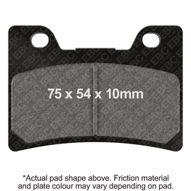 EBC Motorcycle Brakes brake pads 15-182H, high-performance motorcycle brake pads shown in the image.