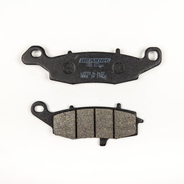 Braking semi-metallic brake pad set 31-782S from Braking, showing two brake pads with metal backing plates and friction material surfaces.
