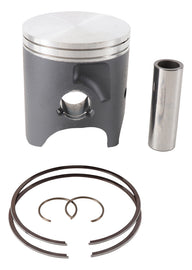 Vertex cast piston kit with 66.35mm standard size for Suzuki 175-22646B engine, showing piston components and packaging.