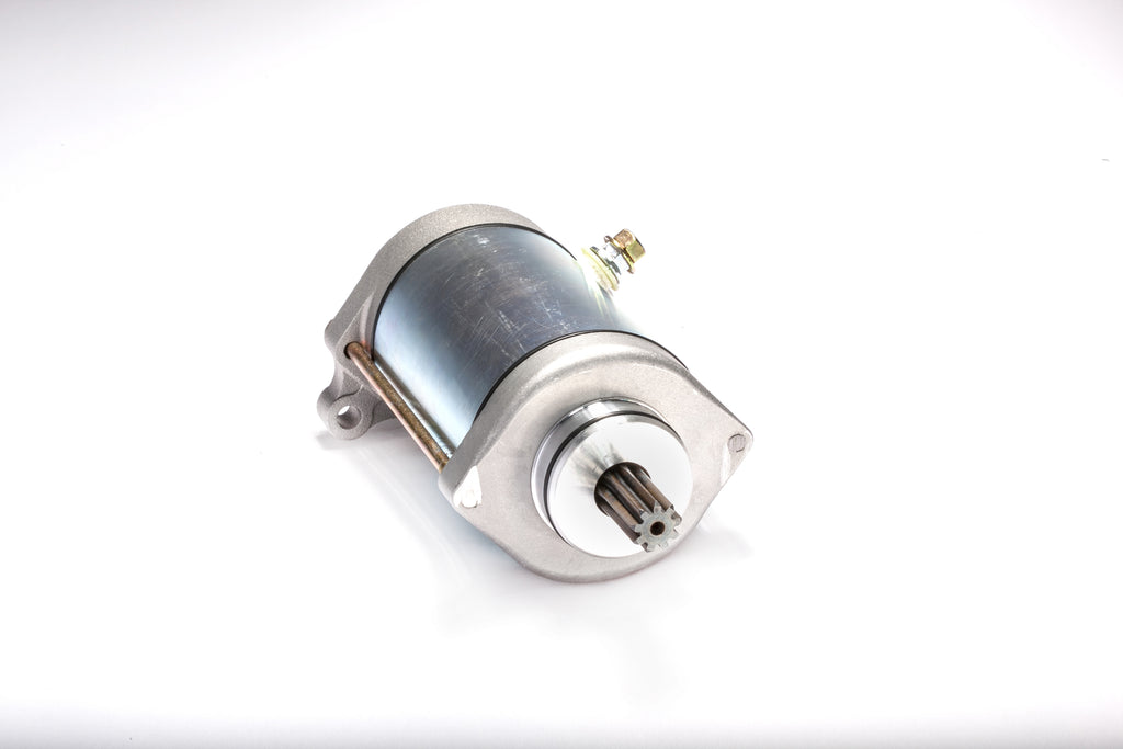 Ricks Motorsport Electric starter motor 27-61320, automotive starter showcasing metal components and wiring for engine ignition.