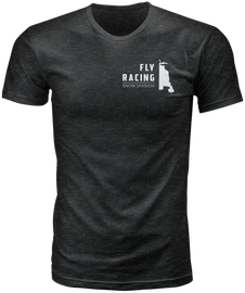 Fly Racing Fly Squad Tee in black, 2XL, casual crewneck shirt featuring the Fly Racing logo and design on front.