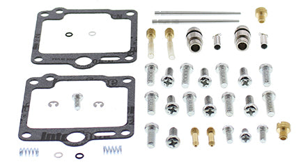 All Balls Bike Carburetor Rebuild Kit 226-1633 with gaskets, seals, and components for fuel system maintenance.