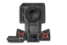 Load image into Gallery viewer, SSV Works 3-speaker kit with JVC controller for audio system, showing speakers and control unit in a vehicle setting.