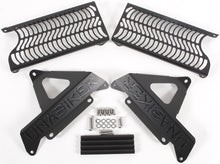 Load image into Gallery viewer, Unabiker black radiator guard for Honda CRF250 motorcycle, designed to protect the radiator from debris and damage.