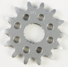 Load image into Gallery viewer, Steel Fire Power front CS sprocket 14T for 420 chain, designed for motorcycle or dirt bike use, with visible teeth and metal finish.