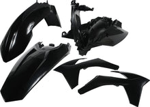 Load image into Gallery viewer, Acerbis black plastic kit with various panels and components for motorcycle or dirt bike maintenance and customization.