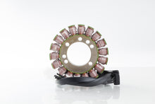 Load image into Gallery viewer, Ricks Motorsport Electric Stator 27-21222 for motorcycle electrical system, shown in a close-up image with wiring and mounting components.