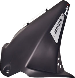 PUIG black rear tire hugger for Kawasaki motorcycle, designed to protect and enhance the bike's body.