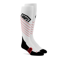 Load image into Gallery viewer, Hi Side Thin Mx Socks White Lg/Xl