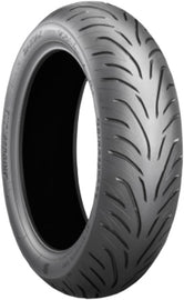 Bridgestone Battlax SC2 Rain rear motorcycle tire, 160/60R15 67H radial tubeless, with tread pattern for wet conditions.