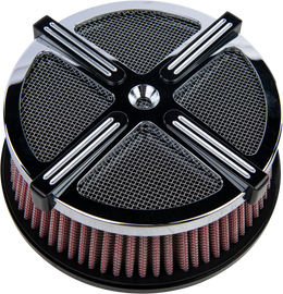 HardDrive X-Force Air Cleaner Kit with chrome and black finish, designed for intake and fuel system upgrade on vehicles.