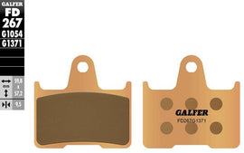 GALFER Sintered Brake Pads FD267G1371 for motorcycle brakes, showing the durable, high-performance brake pad design.