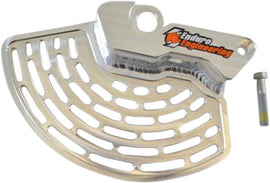 Enduro Engineering front brake rotor guard for Yamaha motorcycle, durable metal shield protecting the brake rotor.