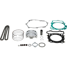 Vertex Top End Kit for Yamaha 174-24371A, piston kit with components, includes standard 13.8:1 compression piston and parts.