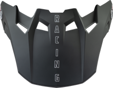 Load image into Gallery viewer, Fly Racing Formula CC driver helmet in matte silver, red, and white with yellow accents, worn by a rider in racing gear.