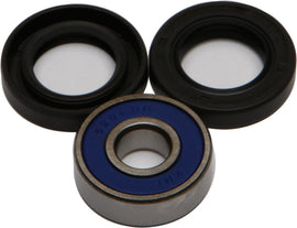 All Balls front and rear wheel bearing and seal kit for drive systems, featuring bearings and seals arranged for installation.