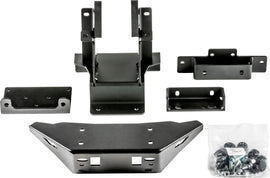 Warn front bumper winch mount for Polaris General 619-106822, showcasing heavy-duty steel construction and secure mounting points.