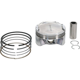 Vertex cast replica piston kit with standard 90.96mm size, shown with piston components for engine rebuild or repair.