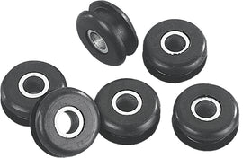 HardDrive Flatside Tank Grommets 6-pack, body mounting grommets for secure tank installation, black rubber material.