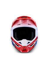 Load image into Gallery viewer, S M3 Falcon Helmet Ece06/Dot Red Fl/Wht/Blue/Yl Flgl Xl