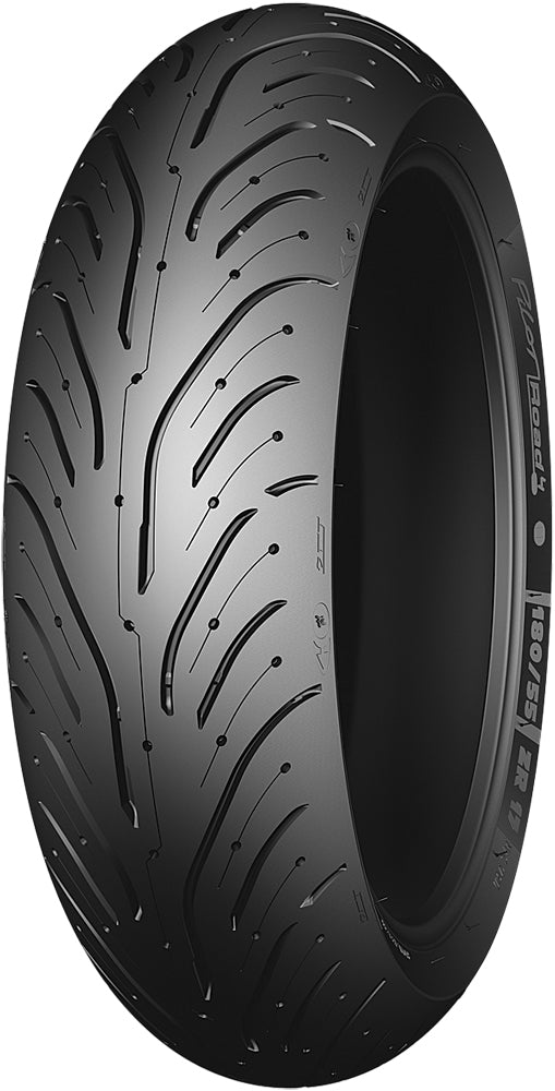 Michelin Pilot Road 4 GT rear motorcycle tire 180/55ZR17 radial tubeless with tread pattern visible
