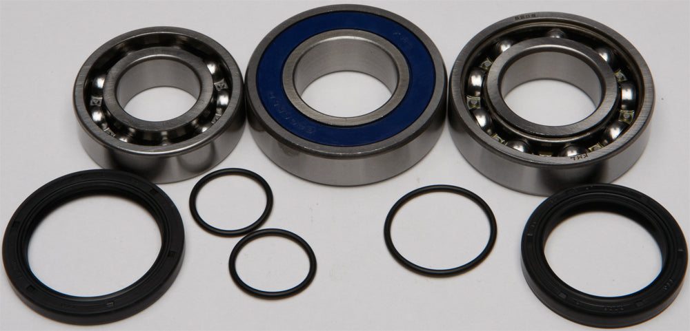 All Balls Chain Case Bearing and Seal Kit for drive systems, showing bearings and seals in a durable motorcycle part.