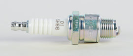 NGK Spark Plug #5126/04 2-B8HS-10 showing the metal electrode and ceramic insulator for automotive engine performance.