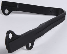 Acerbis black chain slider with mounting hardware, designed for motorcycle chain protection and durability.