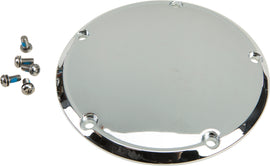 Chrome HardDrive clutch derby cover for Big Twin motorcycles, smooth design with durable construction, compatible with 1999-2016 models