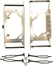 Charger l'image dans la galerie, Enduro Engineering radiator braces for KTM and Husqvarna motorcycles, providing protection with sturdy metal guards and mounting hardware.