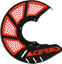 Acerbis X-Brake Vented Mini 245mm motorcycle brake disc in black and orange, with vented design and mounting holes.