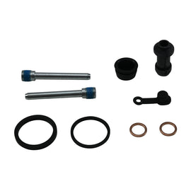 All Balls brake caliper rebuild kit 21-83304 with brake components for motorcycle calipers, showing seals and hardware on a white background.