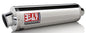 Yoshimura Street RS-3 bolt-on stainless steel dual exhaust for motorcycles, showing the sleek exhaust pipes and branding.