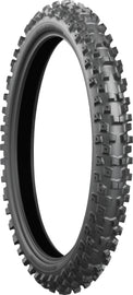 Bridgestone Battlecross X20 front motorcycle tire, 90/100-21 bias tire with tread pattern, suitable for off-road riding.