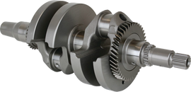 Hot Rods 421-HR00231 engine crankshaft, metallic automotive engine part, detailed close-up showing precision-machined surfaces