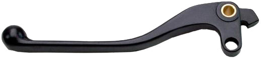 Motion Pro black clutch lever for motorcycle, showing the textured grip and mounting point on a neutral background.