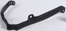 Black Acerbis drive chain slider 20815-60001 installed on a motorcycle chain system, showing the durable plastic component.
