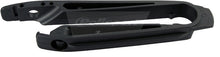 Load image into Gallery viewer, Polisport Plastics black drive chain slider 64-0303 for motorcycle, showing the durable plastic component with mounting features.